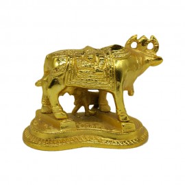 Cow & Calf (Kamdhenu) (Brass)