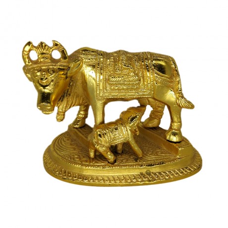 Cow & Calf (Kamdhenu) (Brass)