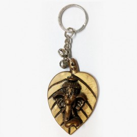 Ganesha with Leaf Key Chain