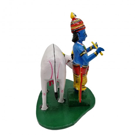 Sri Krishna With Cow 