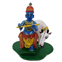 Sri Krishna With Cow 