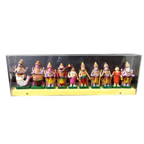 Dasavatharam Set In Acrylic Box