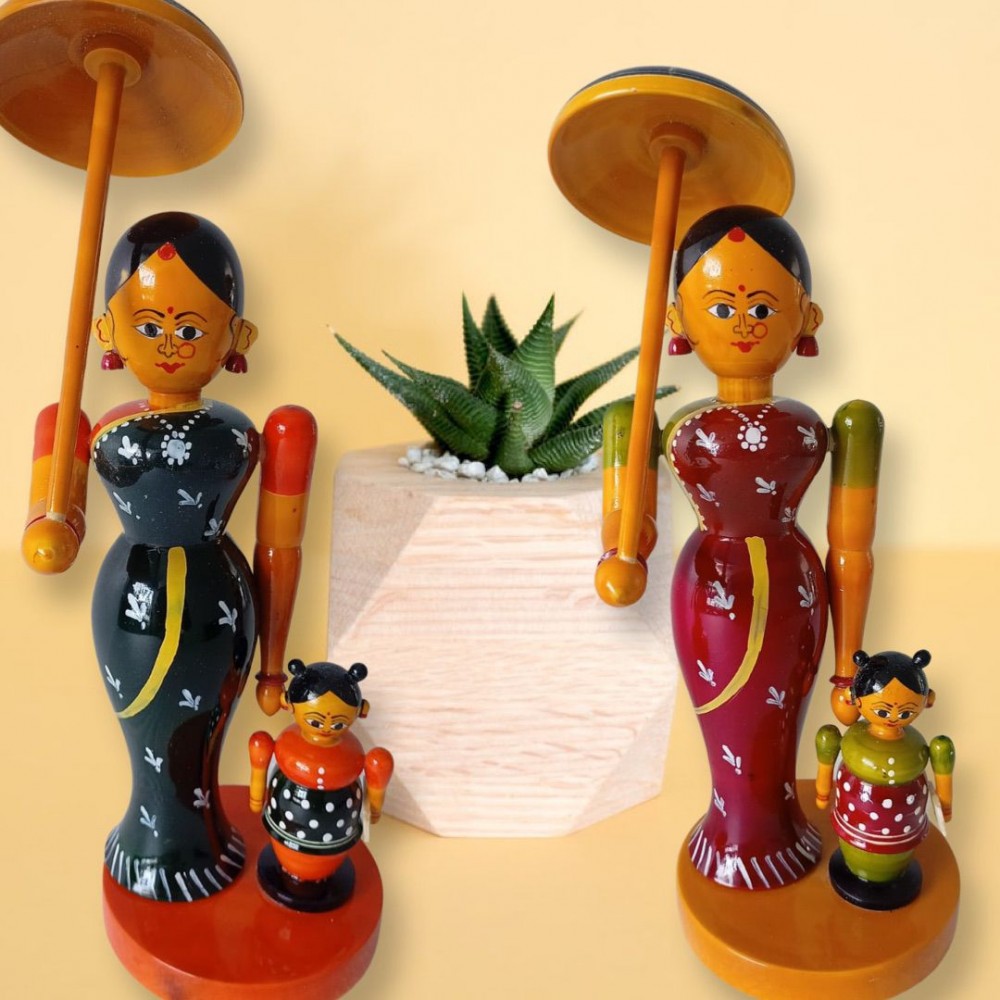Mother and Daughter Kondapally Set (1 PC)