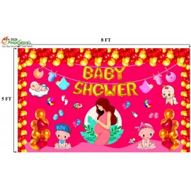 Baby Shower Background Curtain / Wall Curtain / Designed Wall Backdrop 