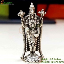 Antique Pure Silver Lord Venkateshwara Swamy Idol (12 Grams)