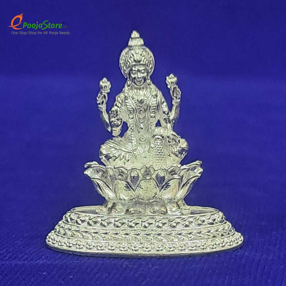 Pure Silver Mahalakshmi Idol (Prathima)