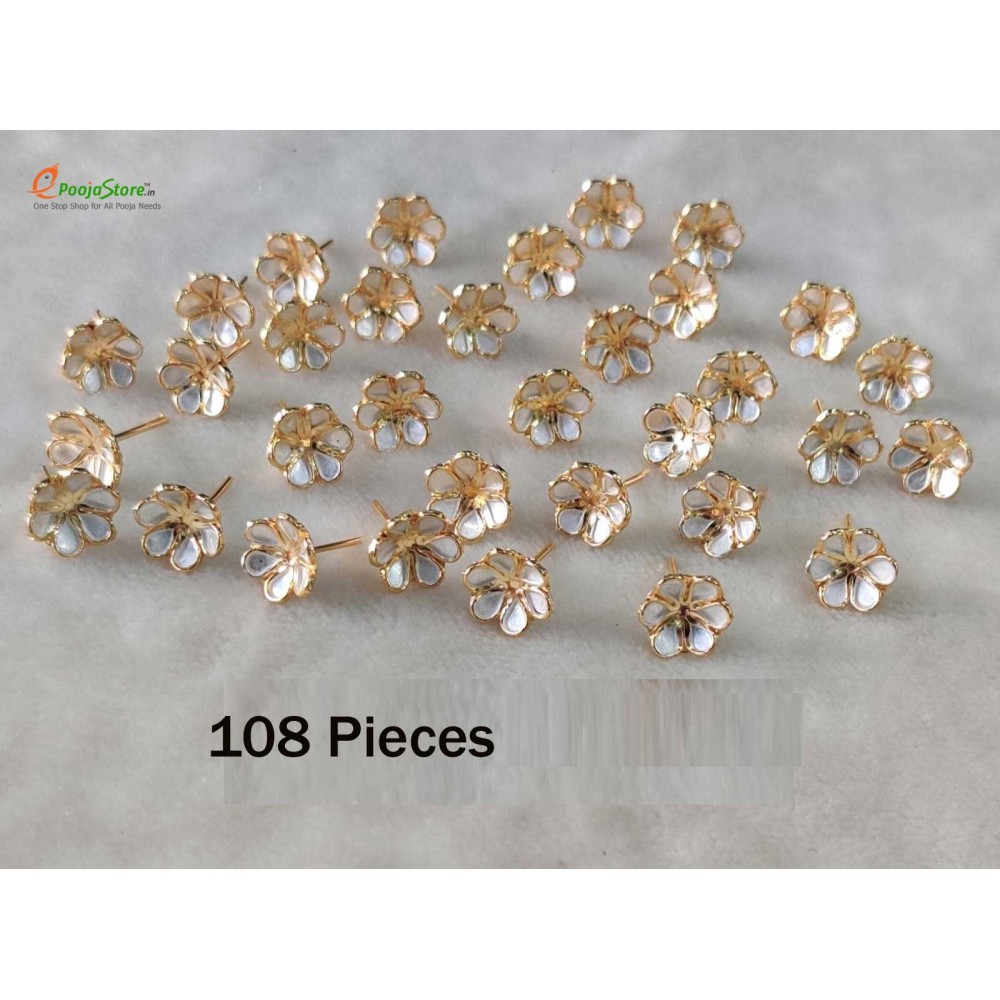 Pure Silver Flowers 108 Pieces