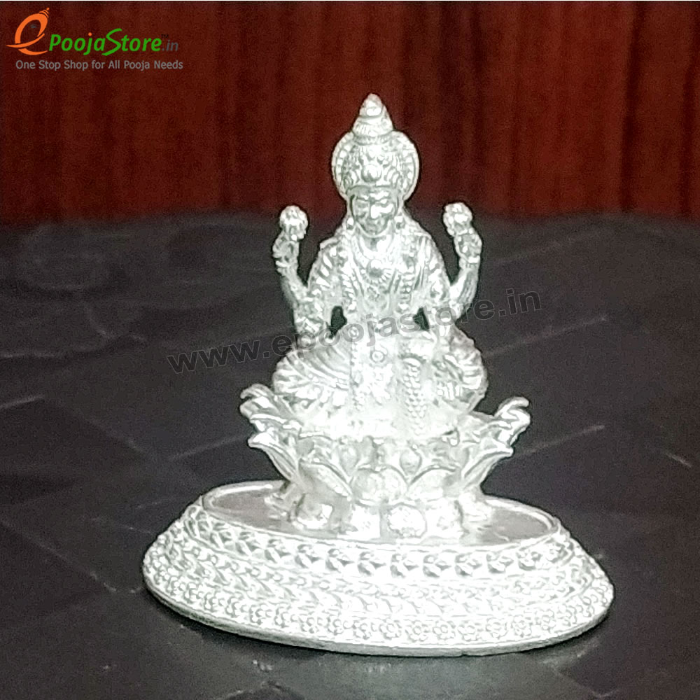 Pure Silver Mahalakshmi Idol (Prathima)